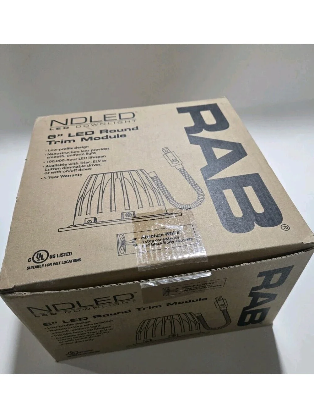 RAB NDLED6R-50Y-M-S LED Round Trim Module 6
